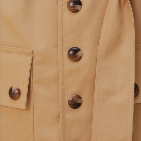 NWT FARM Rio ‘Pockets Over Nude’ Tan Trench Coat - Size XS - Picture 8 of 16